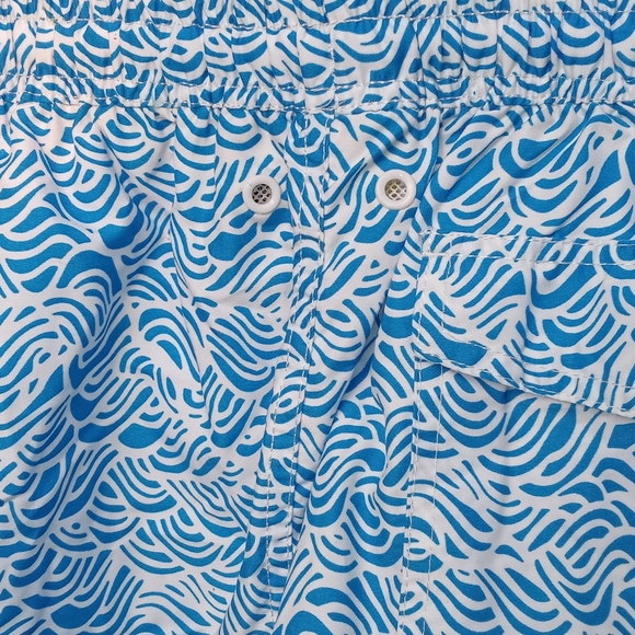 Mens blue wave swim short - Picture 3 of 4